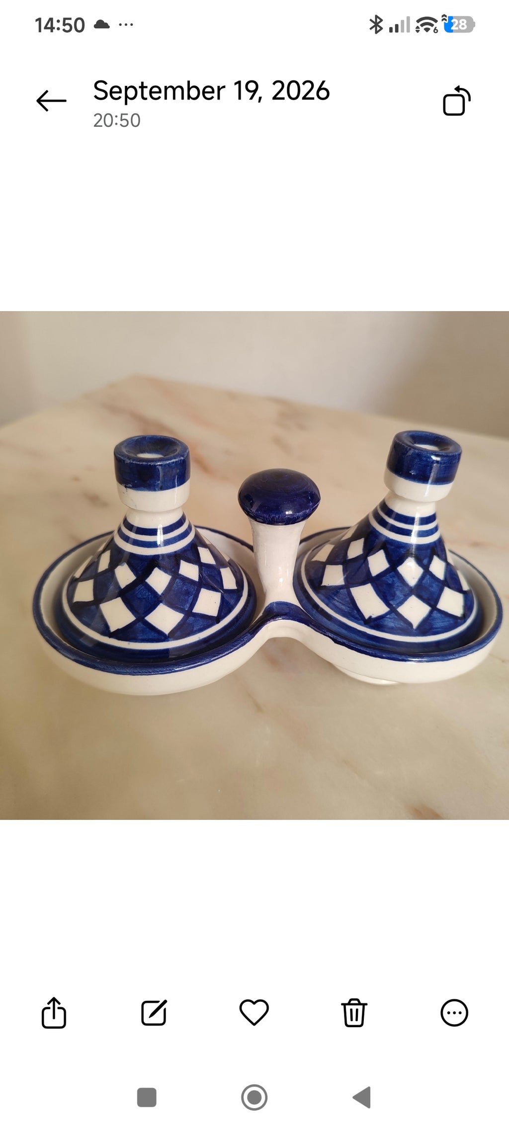 Twin Tagine Spice Dish — Small