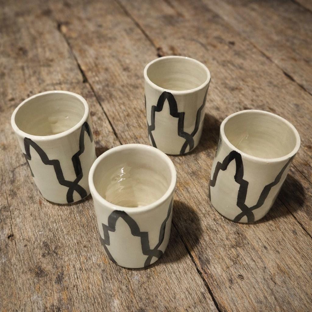 Espresso Coffee Cups — Set of 4
