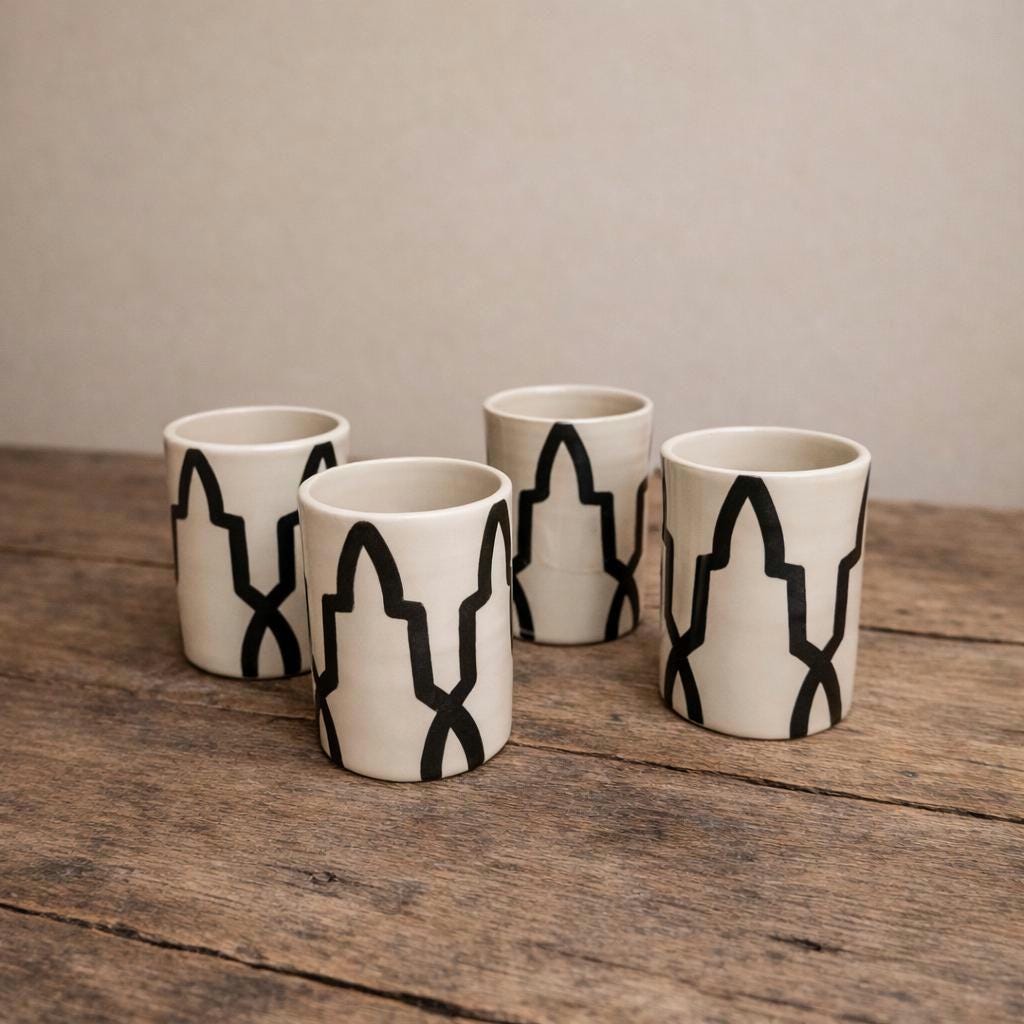 Espresso Coffee Cups — Set of 4