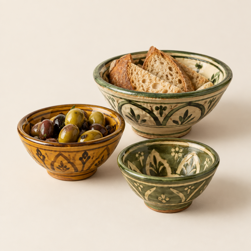 Olive & Bread Serving Dish Set